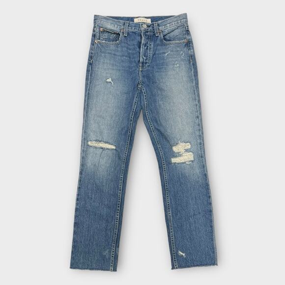 Trave Constance Distressed Tapered High-Rise Jeans in Time After Time Size 27 - Picture 2 of 8